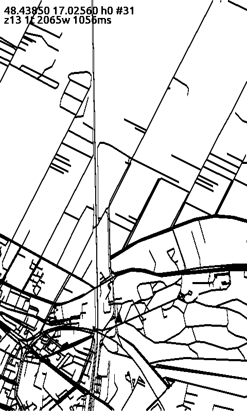 X4 panel, same area, earlier tile format